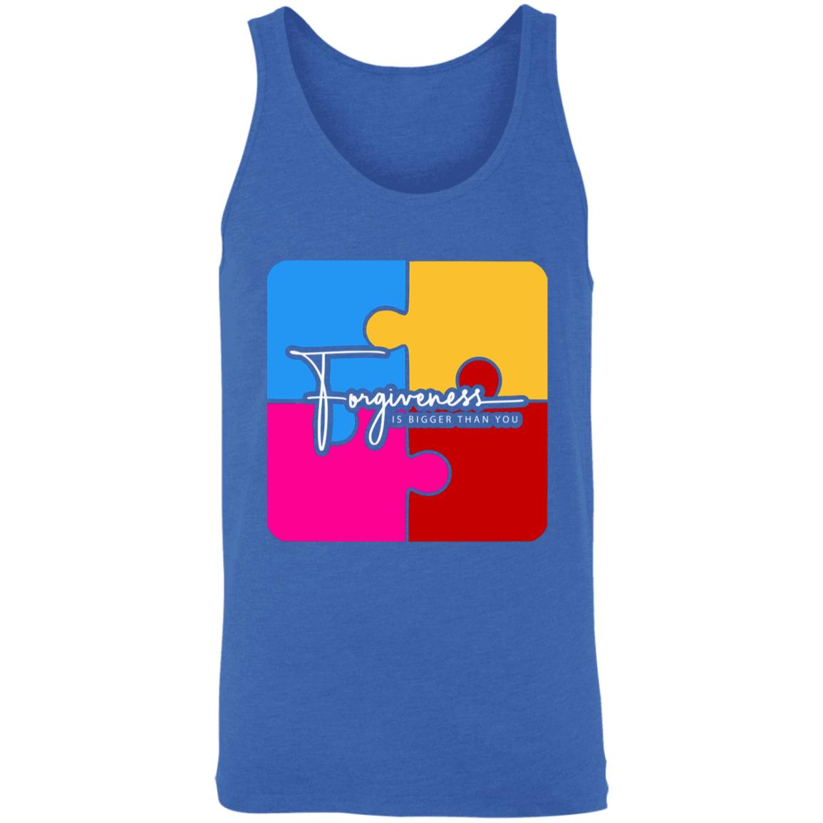 A73D7955-5CE7-4E8A-8FB1-472DC3C1D783 Forgiveness Unisex Tanks