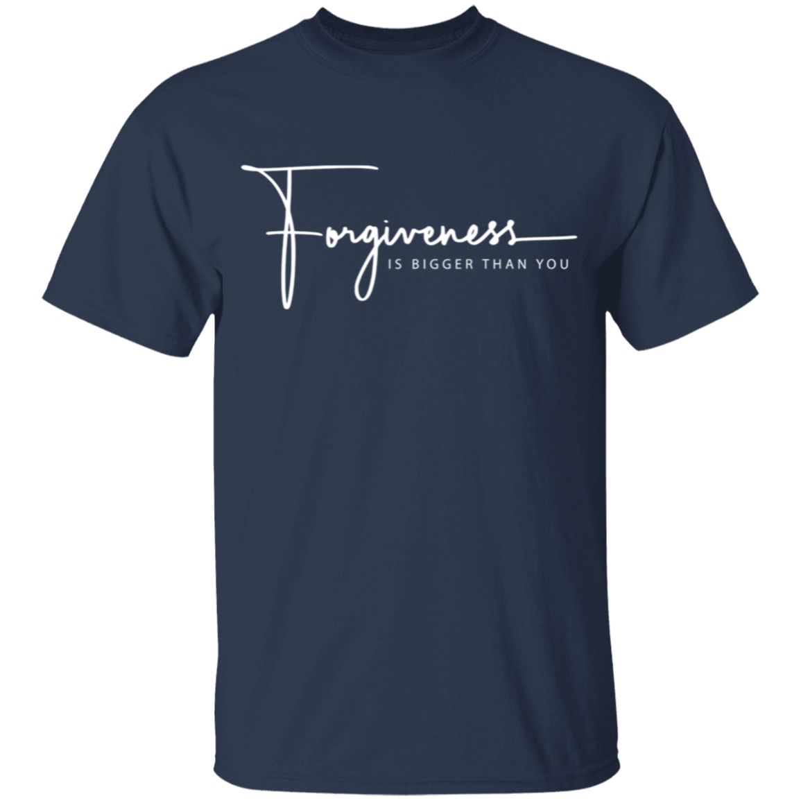 Forgiveness Is Bigger Than Us T-Shirt Youth (BLACK/NAVY)